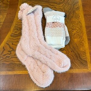 Keep Your Socks On! (2) Knit Socks Set